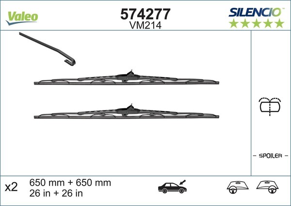 Wischblatt Vorne FüR CitroËN Fiat Lancia Peugeot C8 Ulysse Phedra 807-image