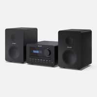 Sharp Micro Hi-Fi System Bluetooth CD Player with Speakers & Remote, Black