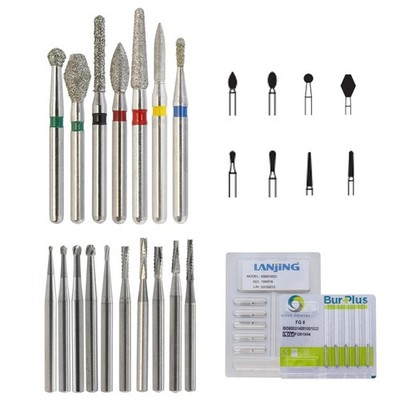 Wave Dental Carbide Bur FG Diamond Burs Football Pear Round End Taper High Speed