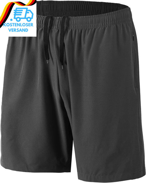Hmiya Herren Sport Shorts Schnell Trocknend Kurze Hosen Mit ReißVerschlusstasche-image