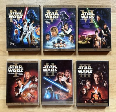 Star Wars Original Trilogy Trilogie Limited Edition + 1-3 DVD Set Rar Kult Top