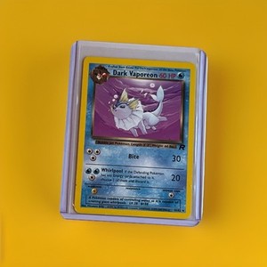 Dark Vaporeon Pokémon Card 45/82 Team Rocket WOTC 2000 Uncommon NM