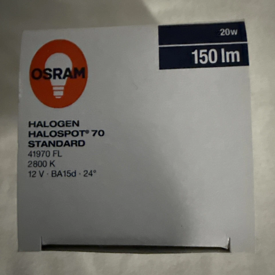 OSRAM Sylvania 41970FL 20AR70/FL 12V 20W 24* Flood BA15d Base AR70 *NEW* - Image 2 of 3