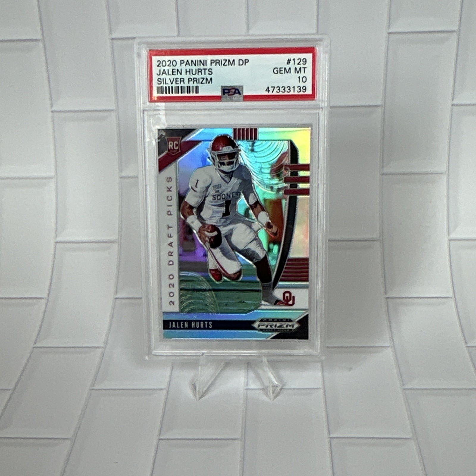 Jalen Hurts Panini Prizm Draft Picks #129 Silver