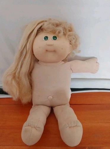 Vintage 1987 Growing Hair Cabbage Patch Kids Doll Mold 16 Blonde Curly Hair