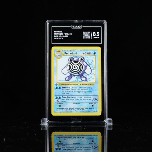 Poliwhirl (1st Edition) graded TAG 8.5 for sale on eBay