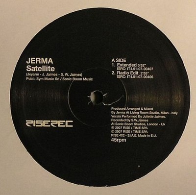 Jerma - Satellite - Italian 12''  Vinyl - 2007 - Rise