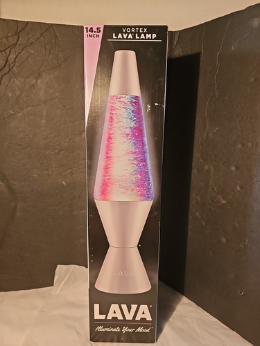 Retro Lava Lamp with Pink Glitter