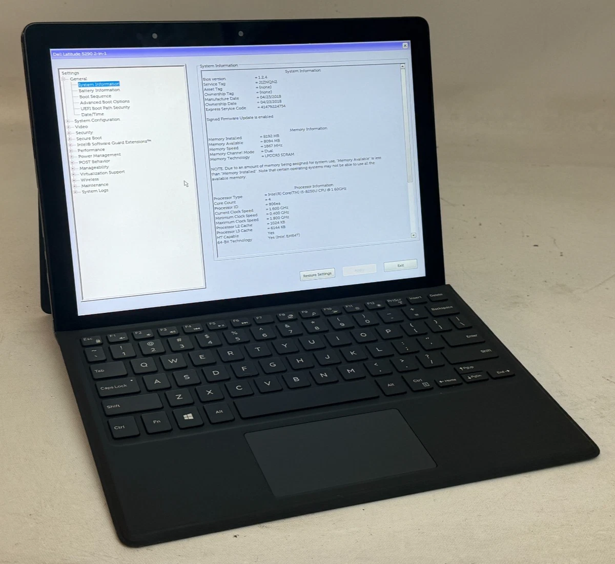 Dell Intel Core i5 8th Gen. PC Laptops & Netbooks 256 GB SSD