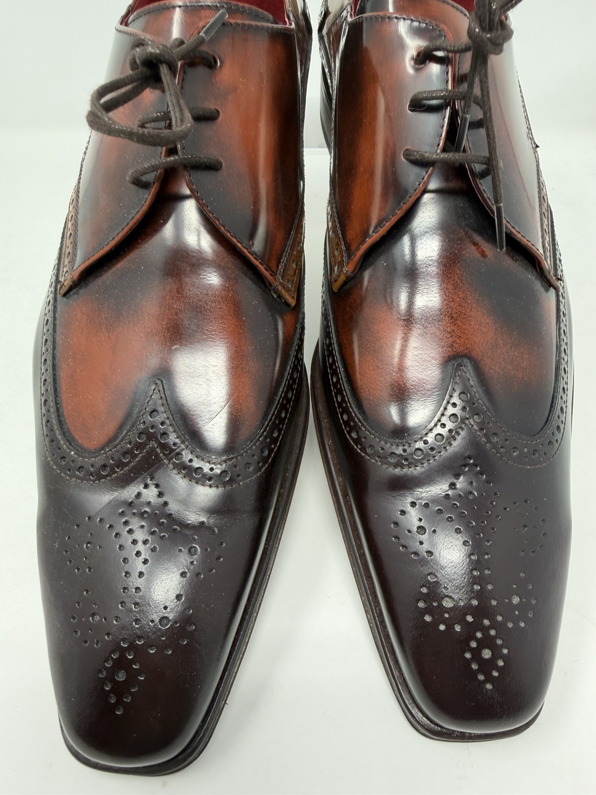 Jeffery West Leather Wing Tip Brogue Shoes Men’s UK11 image 3