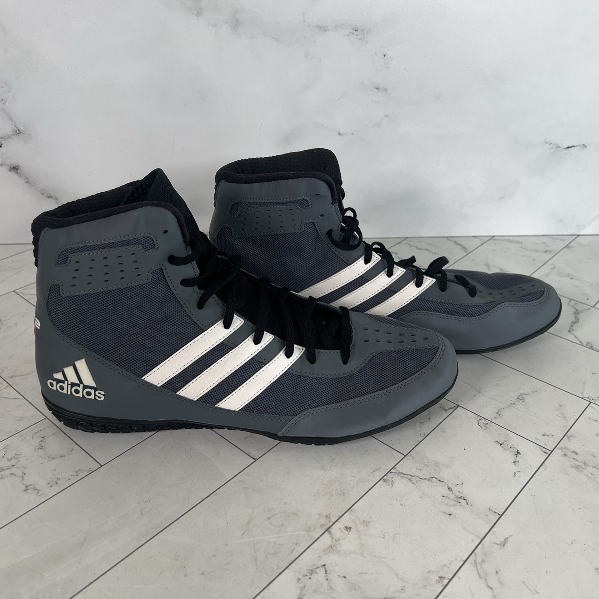 Adidas Grey Size David Taylor Signature Mat Wizard Wrestling Shoe  NWOB