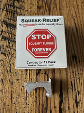 Kit de reparación para el hogar de piso chirriante Squeak-Relief #SRB-12 contratista paquete de 12