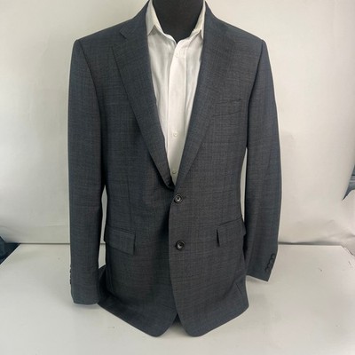 Brooks Brothers 1818 Regent Blazer Gray Reda Wool Glen Plaid Jacket 42L Italy