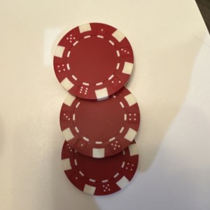 Red Poker Chips Set from Ocean’s 8 movie set of 100