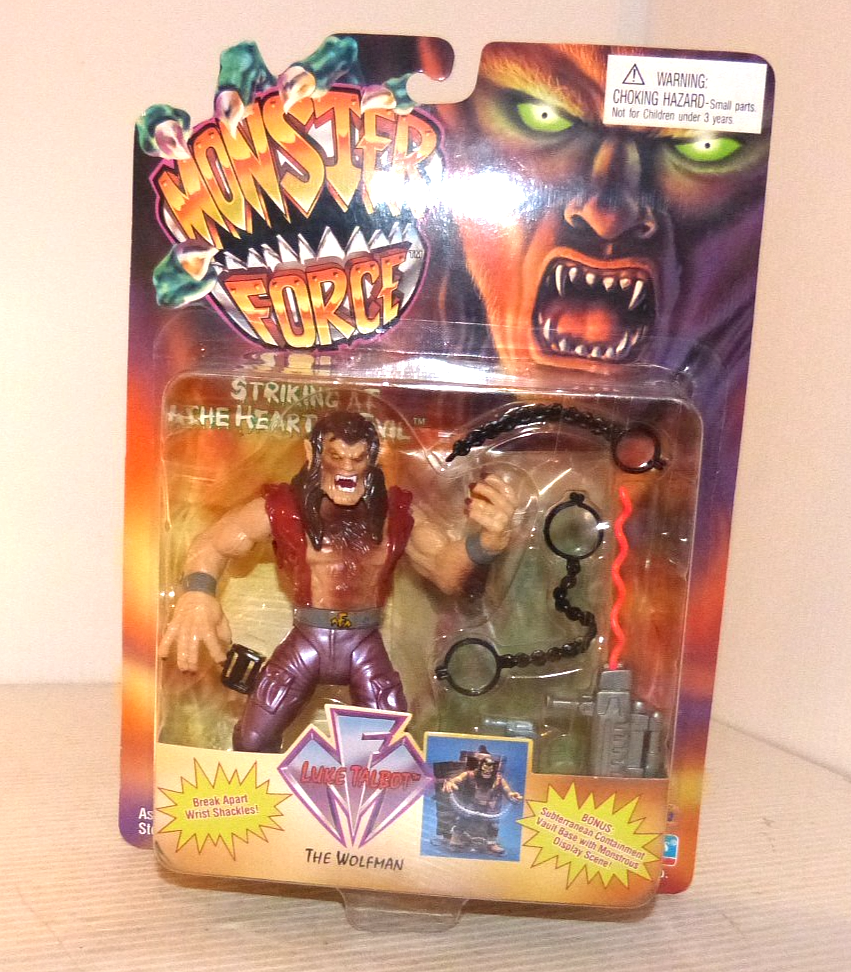 Vintage 1996 Monster Force The Wolfman Action Figure NOS Unopened