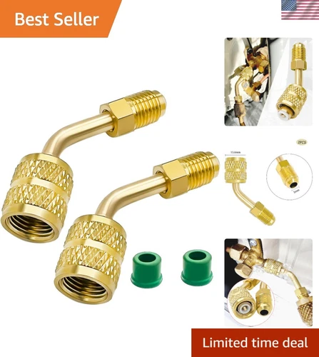 R410a HVAC Adapter, 5/16" to 1/4", Includes Thimble - 2-Pack for Quick Connect