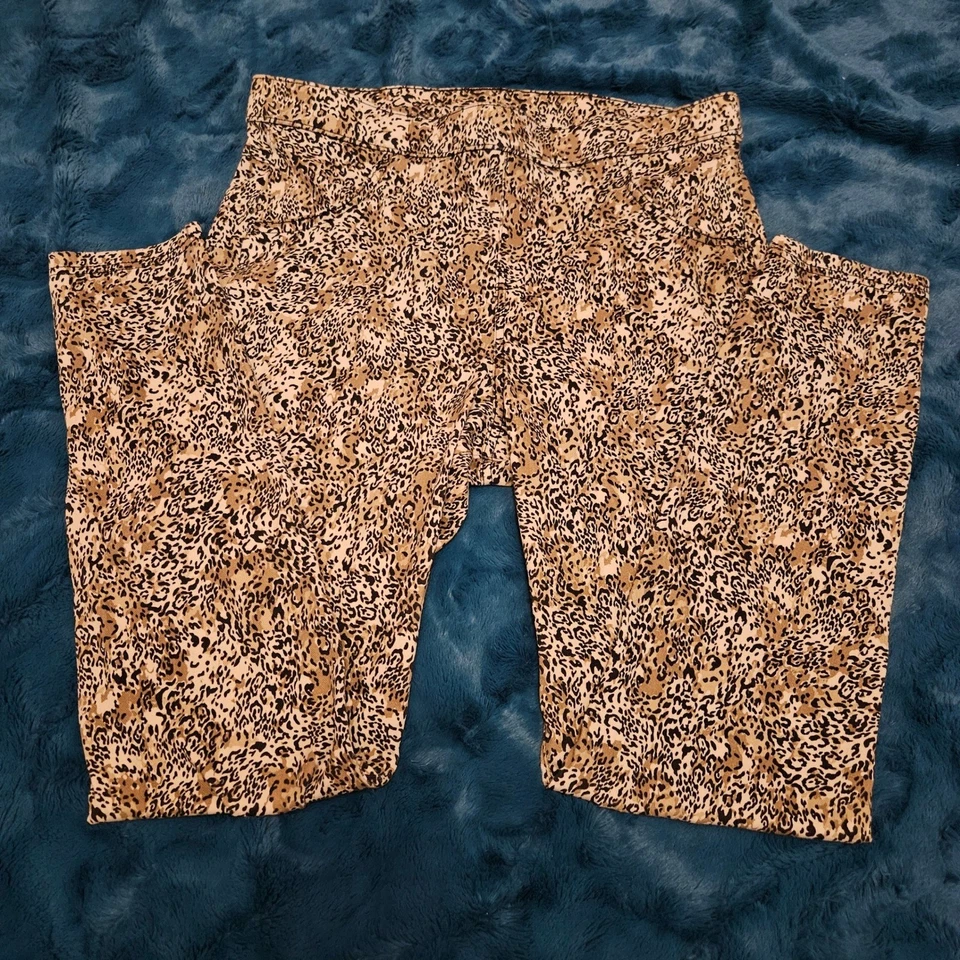 Leggings elásticos con estampado de leopardo talla grande L para mujer Foto 2 de 4