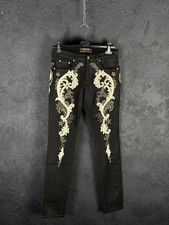 Roberto Cavalli Embroidered Slim Fit Luxury Jeans