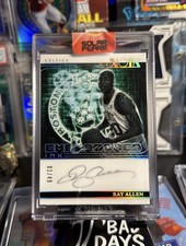 2024-25 Panini Noir Emblazoned Ink Ray Allen #EBI-22 /49 (AU) Boston Celtics