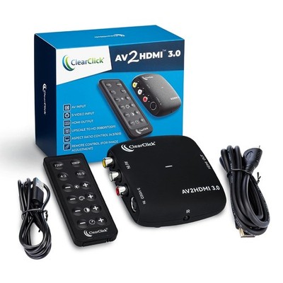 ClearClick AV to HDMI Converter 3.0 (Third Generation) - 1080P RCA or S-Video to