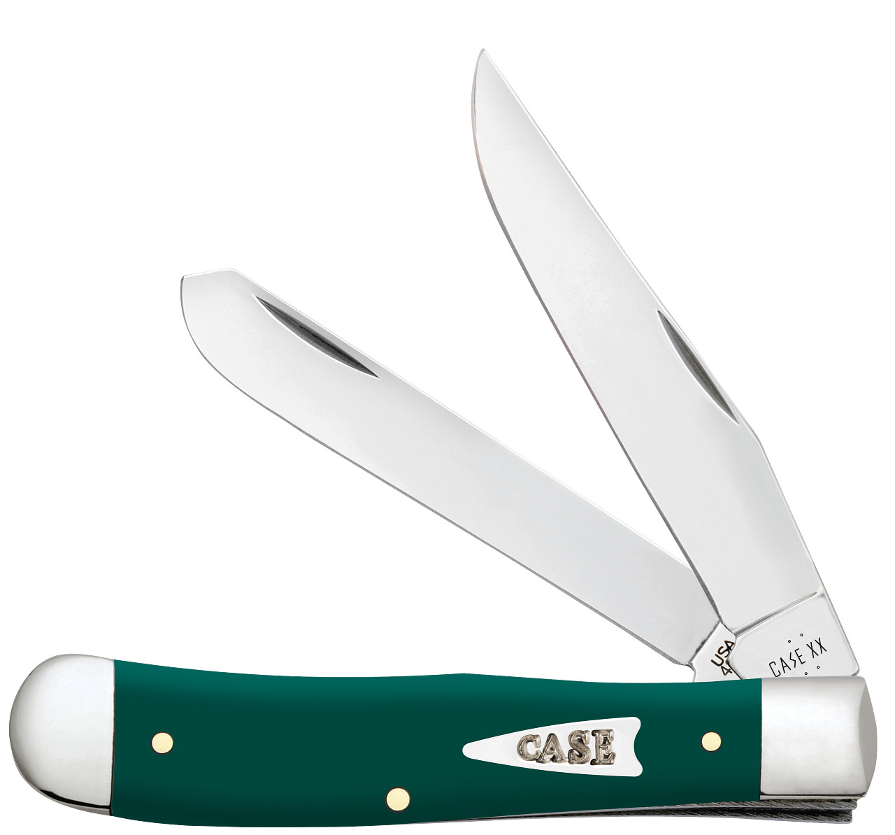 Case xx Knives Trapper Spruce Green Synthetic 64530 Pocket Knife Stainless