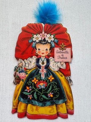 1948 Antoinette of France Hallmark Paper Doll Card