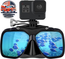 M scara de buceo con montura para buceo, esn rquel y apnea, doble lente NUEVO US