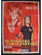 manifesto LA RAGAZZA CON LA PISTOLA monica vitti mario monicelli A106