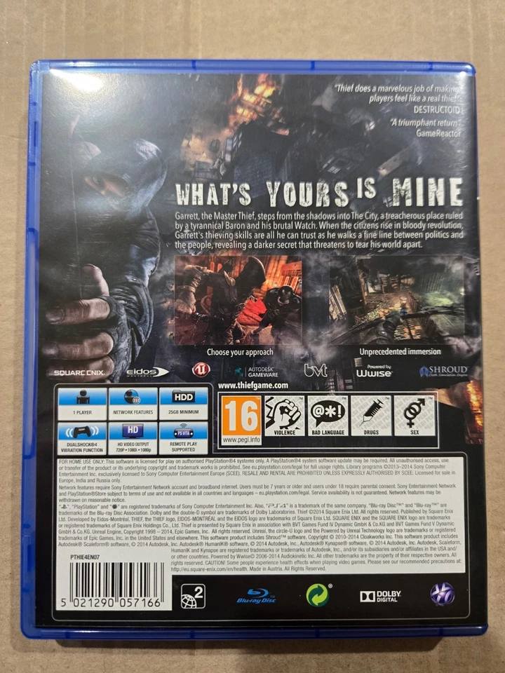 Thief (Sony PlayStation 4, 2014) - Image 2 of 3