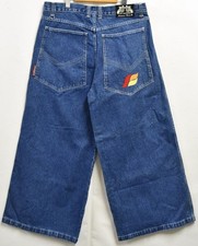 Kikwear Rave Baggy Wide Pants Size W38 Blue Y2K Vintage Excellent condition