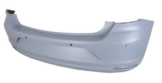 Fits VW Polo 2014-2017 Rear Bumper Primed With 4 Sensor Holes Standard Models