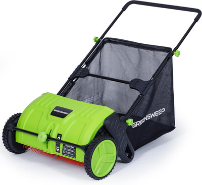 Pickup Pro 2 Leaf & Lawn Sweeper   Push Powered Garden Sweeper for Grass Clippin