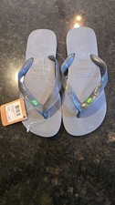 Havaianas Brazil Steel Gray Flip Flops Size 9/10 Women's / 8 Men's