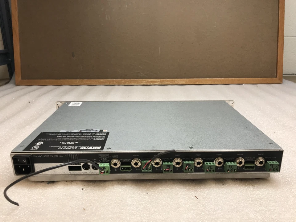 Shure SCM810 Audio Mixing Console with SCM800 FrontPlate- Tested - Image 4 of 4