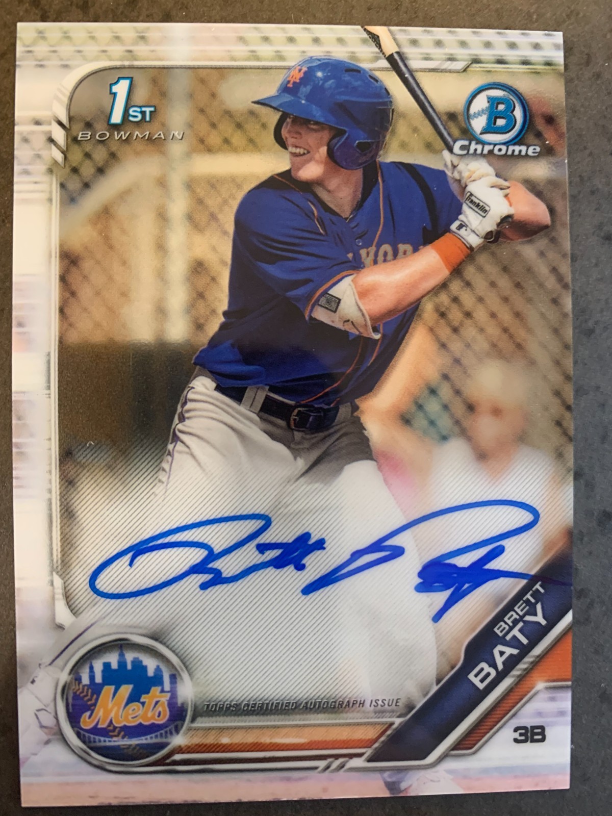 2019 Bowman Draft Chrome BRETT BATY Auto Rookie Autograph #CDA-BB