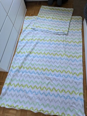 Edel-Linon Bettwäsche Set Dormia weiß mit Muster 135x200 / 80x80 cm
