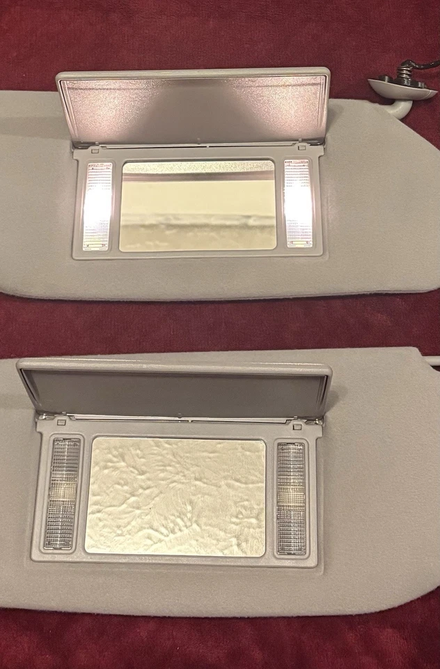 98-05 Lincoln Town Car gris parasol diestro/derecho conjunto de parasol OEM Foto 3 de 4