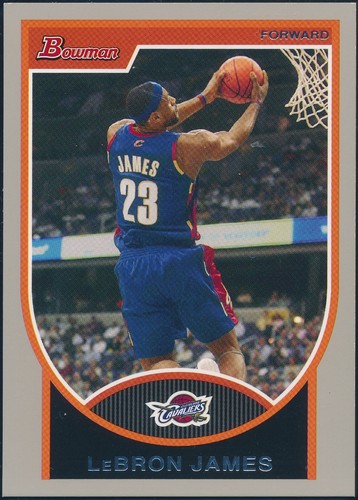 2007-08 BOWMAN LEBRON JAMES SILVER /199 CARD #23
