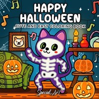Malbuch Halloween FüR Erwachsene & Teens, Niedliche & Gruselige Kreaturen