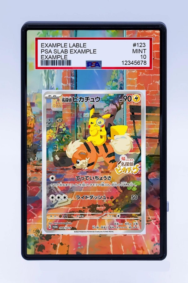 Detective Pikachu 098/SV-P Pokemon Extended Artwork For PSA CGC