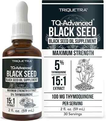 #ad Black Seed Oil TQ Advanced 5% Thymoquinone Highest Concentration Available $36.89