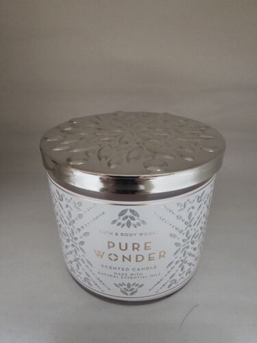 BATH & BODY WORKS PURE WONDER CANDLE 3 WICK - Picture 1 of 1