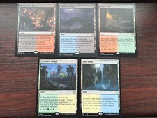 5x REVEAL DUAL LANDS - Alliierte Farben - Komplettset - Verschiedene Sets - MTG - Magic
