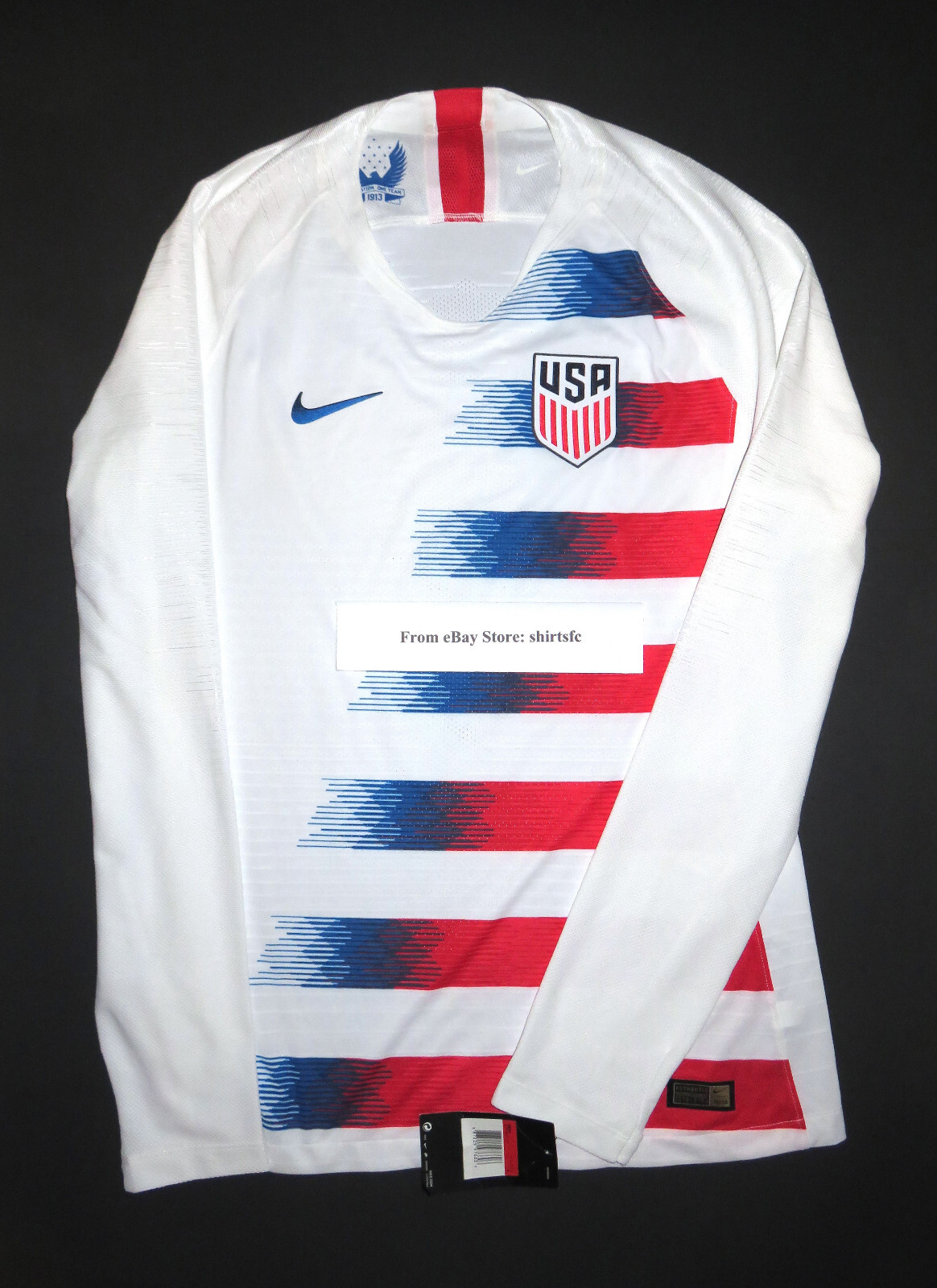 2018 Nike Authentic USA USMNT Player Issue Long Sleeve Soccer Jersey Shirt Kit