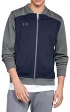 Under Armour Men's Challenger II Track Jacket Midnight Navy/Graphite Size Large