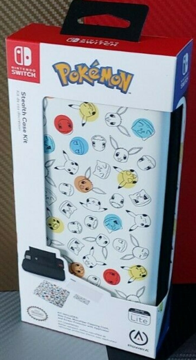 Kit de protection Pokémon pour jouer partout sur Nintendo Switch Lite PowerA en voyage