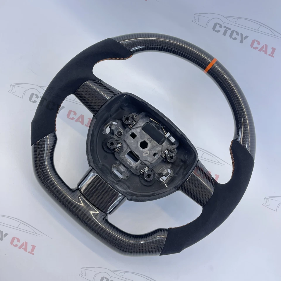 Custom Carbon Fiber Steering Wheel for Ford Focus MK2 ST225 — 第 3/4 张图片