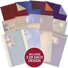 Image of Hunkydory Luxury Papers & Inserts For Cards ~ A CHILD IS BORN (A4, 36 Sheets)