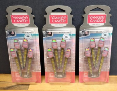 Lot of Yankee Candle Car Vehicle Vent Sticks Pink Sands Air