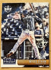 Myles Straw Rookie 2019 Panini Diamond Kings Artist Proof Parallel #140 Mint